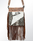 American Darling ADBG649 Large Crossbody Hair-On Genuine Leather Women Bag Western Handbag Purse
