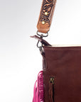 American Darling ADBG730 Large Crossbody Hair-On Genuine Leather Women Bag Western Handbag Purse