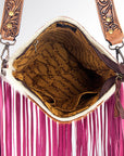 American Darling ADBG730 Large Crossbody Hair-On Genuine Leather Women Bag Western Handbag Purse
