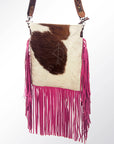 American Darling ADBG730 Large Crossbody Hair-On Genuine Leather Women Bag Western Handbag Purse