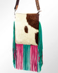 American Darling ADBG731 Large Crossbody Hair-On Genuine Leather Women Bag Western Handbag Purse