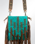 American Darling ADBG733 Crossbody Hair-On Genuine Leather Women Bag Western Handbag Purse
