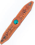 American Darling ADBRF137 Hand tooled carved Genuine Leather Bracelet women