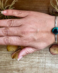 Blue Moon Turquoise Cuff – Sterling Silver, Stamped D&D