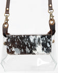 American Darling ADBGZ303 Clear Bag Hair On Genuine Leather Women Bag Western Handbag Purse