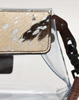 American Darling ADBGZ303 Clear Bag Hair On Genuine Leather Women Bag Western Handbag Purse