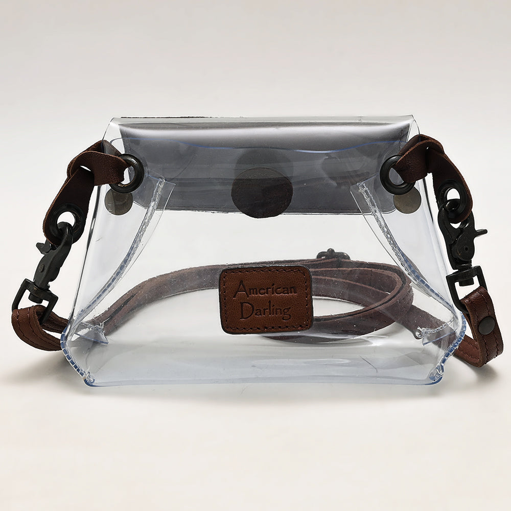 American Darling ADBGZ303 Clear Bag Hair On Genuine Leather Women Bag Western Handbag Purse