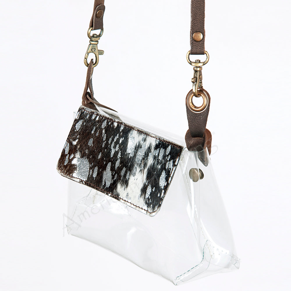 American Darling ADBGZ303 Clear Bag Hair On Genuine Leather Women Bag Western Handbag Purse