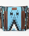 American Darling SIGNATURE CROSSBODY Hand Tooled Upcycled Wool Genuine Leather women bag western handbag purse