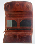 Hand Tooled Hand Painted Genuine Leather women bag western handbag purse