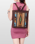 American Darling Saddle Blanket Genuine Leather Women Bag Western Handbag Purse