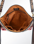 ADBGA153A American Darling Hand Tooled Saddle Blanket Genuine Leather Women Bag Western Handbag Purse
