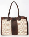 American Darling ADBGZ309 Duffel Saddle Blanket Genuine Leather Women Bag Western Handbag Purse