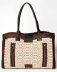 American Darling ADBGZ309 Duffel Saddle Blanket Genuine Leather Women Bag Western Handbag Purse