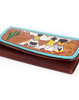 Hand Tooled Hand Painted Genuine Leather women bag western handbag purse