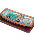 Hand Tooled Hand Painted Genuine Leather women bag western handbag purse