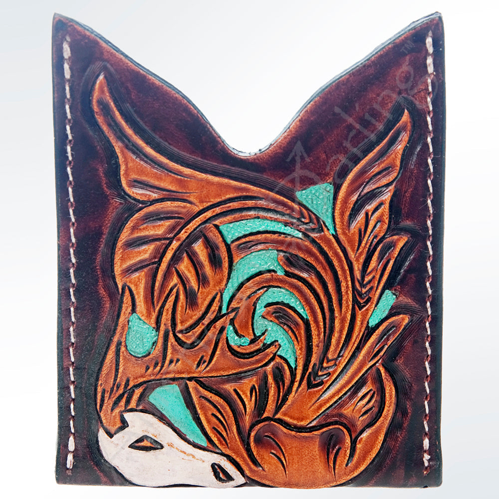 American Darling ADCCF102 Card-Holder Hand Tooled Genuine Leather Women Bag Western Handbag Purse