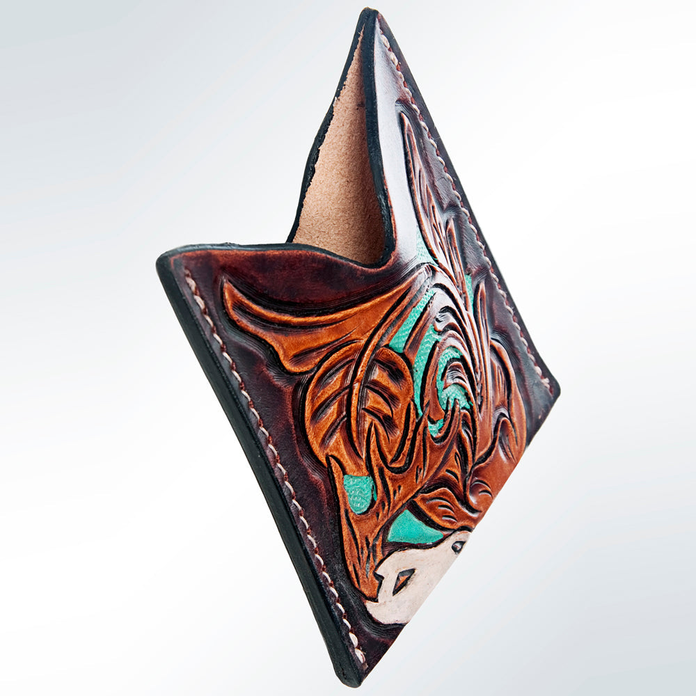 American Darling ADCCF102 Card-Holder Hand Tooled Genuine Leather Women Bag Western Handbag Purse