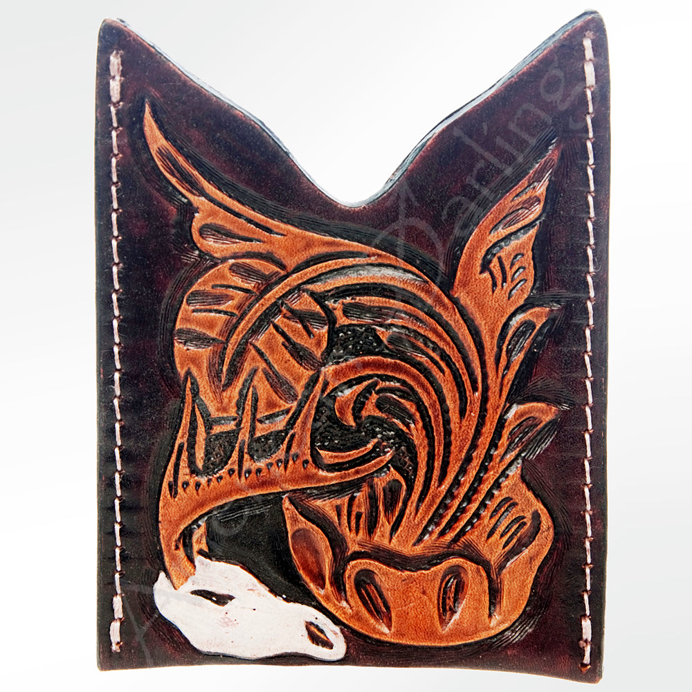 American Darling ADCCF104 Card-Holder Hand Tooled Genuine Leather Women Bag Western Handbag Purse