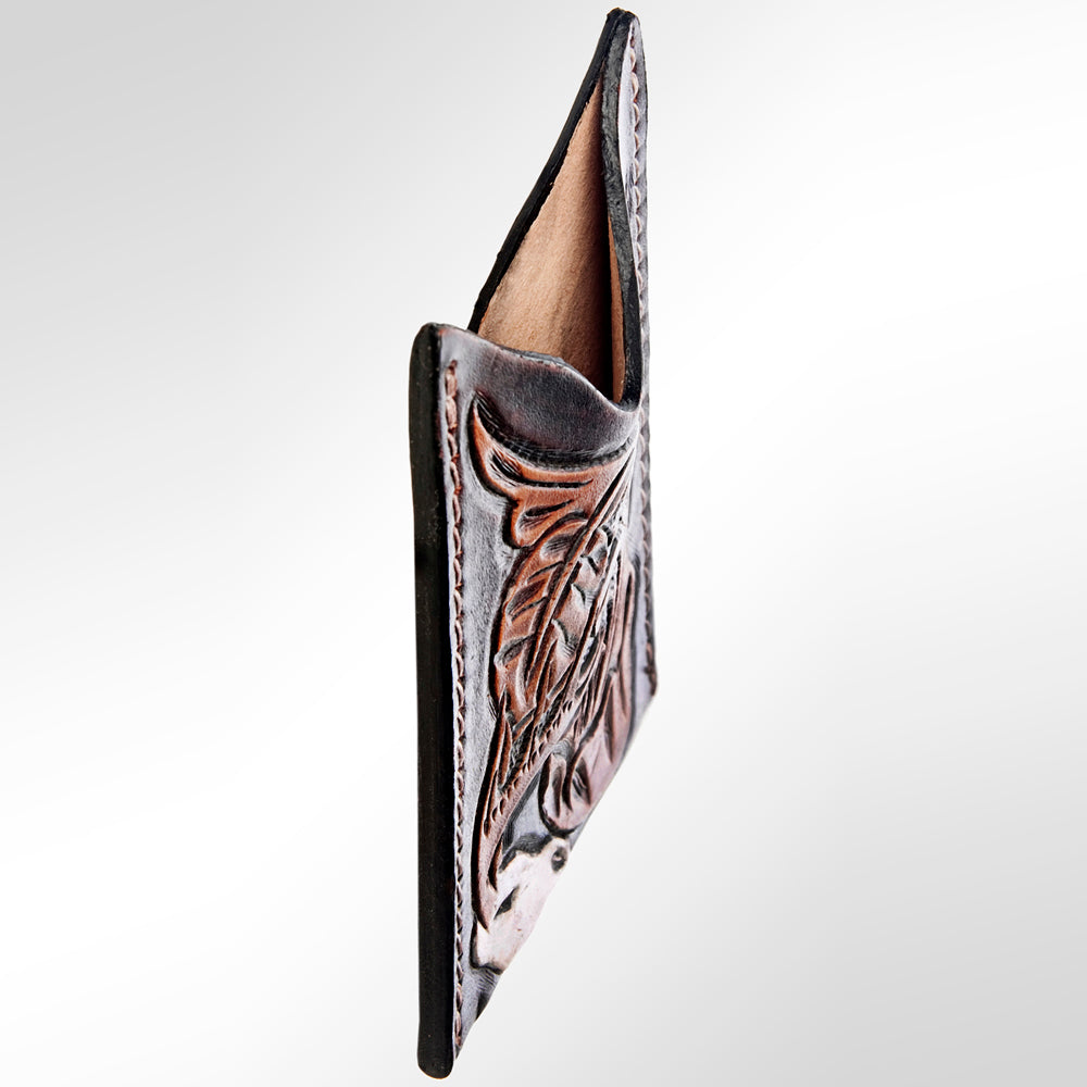 American Darling ADCCF104 Card-Holder Hand Tooled Genuine Leather Women Bag Western Handbag Purse