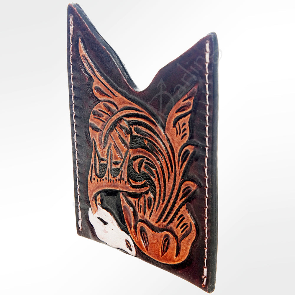 American Darling ADCCF104 Card-Holder Hand Tooled Genuine Leather Women Bag Western Handbag Purse