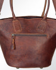 American Darling Hand Tooled Hair On Genuine Leather Women Bag Western Handbag Purse