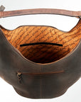 American Darling HOBO Hand Tooled Hair-on Genuine Leather women bag western handbag purse