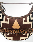 American Darling HOBO Hand Tooled Hair-on Genuine Leather women bag western handbag purse