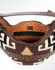 American Darling HOBO Hand Tooled Hair-on Genuine Leather women bag western handbag purse