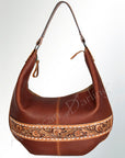 American Darling HOBO Hand Tooled Hair-on Genuine Leather women bag western handbag purse
