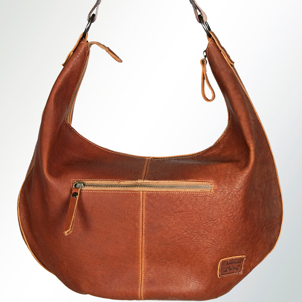 American Darling HOBO Hand Tooled Hair-on Genuine Leather women bag western handbag purse