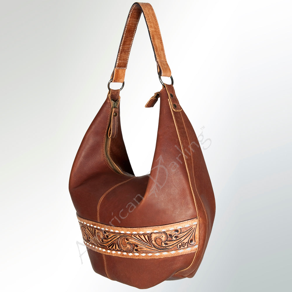 American Darling HOBO Hand Tooled Hair-on Genuine Leather women bag western handbag purse