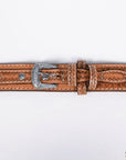 HILASON Western Genuine Leather Belt for Men Women Cowboy Cowgirl Handmade Unisex Full Grain Heavy Duty Engraved Buckle Belt