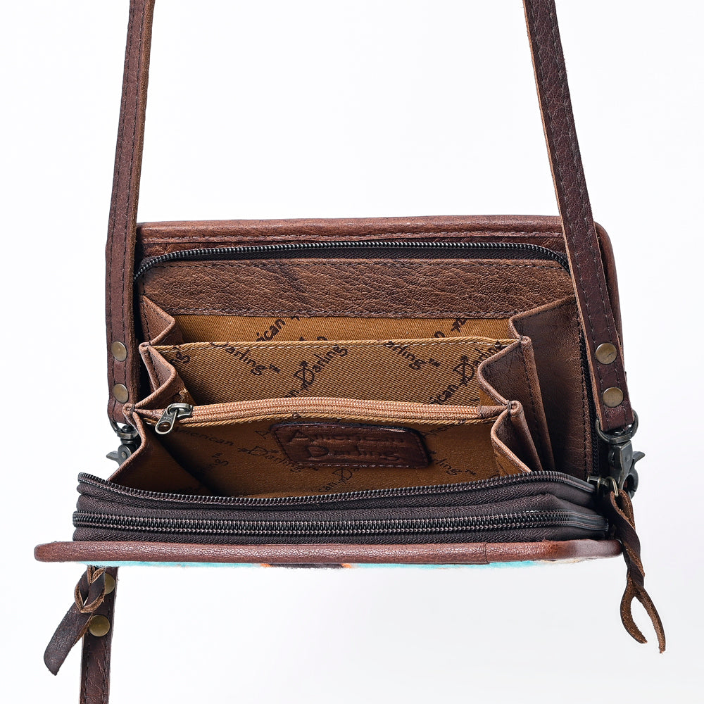 American Darling Organiser Hair On Genuine Leather women bag western handbag purse