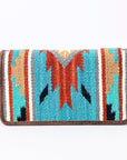 American Darling ORGANISER Upcycled Wool Genuine Leather women bag western handbag purse