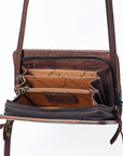 American Darling ORGANISER Upcycled Wool Genuine Leather women bag western handbag purse