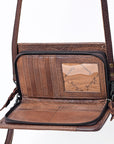 American Darling ORGANISER Upcycled Wool Genuine Leather women bag western handbag purse