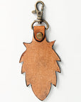 American Darling ADKR164 Hand Tooled Carved Genuine Leather Keyring