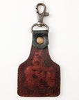 American Darling ADKR214 Hand Tooled Carved Genuine Leather Keyring