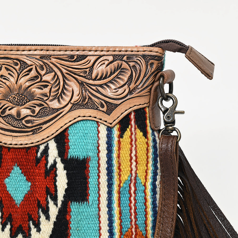 American Darling Saddle Blanket Genuine Leather Women Bag Western Handbag Purse