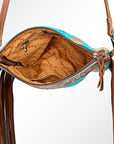 American Darling Saddle Blanket Genuine Leather Women Bag Western Handbag Purse