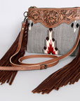 American Darling Cross Body Saddle Blanket Genuine Leather Women Bag Western Handbag Purse