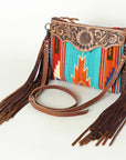 American Darling Cross Body Saddle Blanket Genuine Leather Women Bag Western Handbag Purse