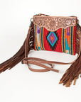 American Darling Cross Body Saddle Blanket Genuine Leather Women Bag Western Handbag Purse
