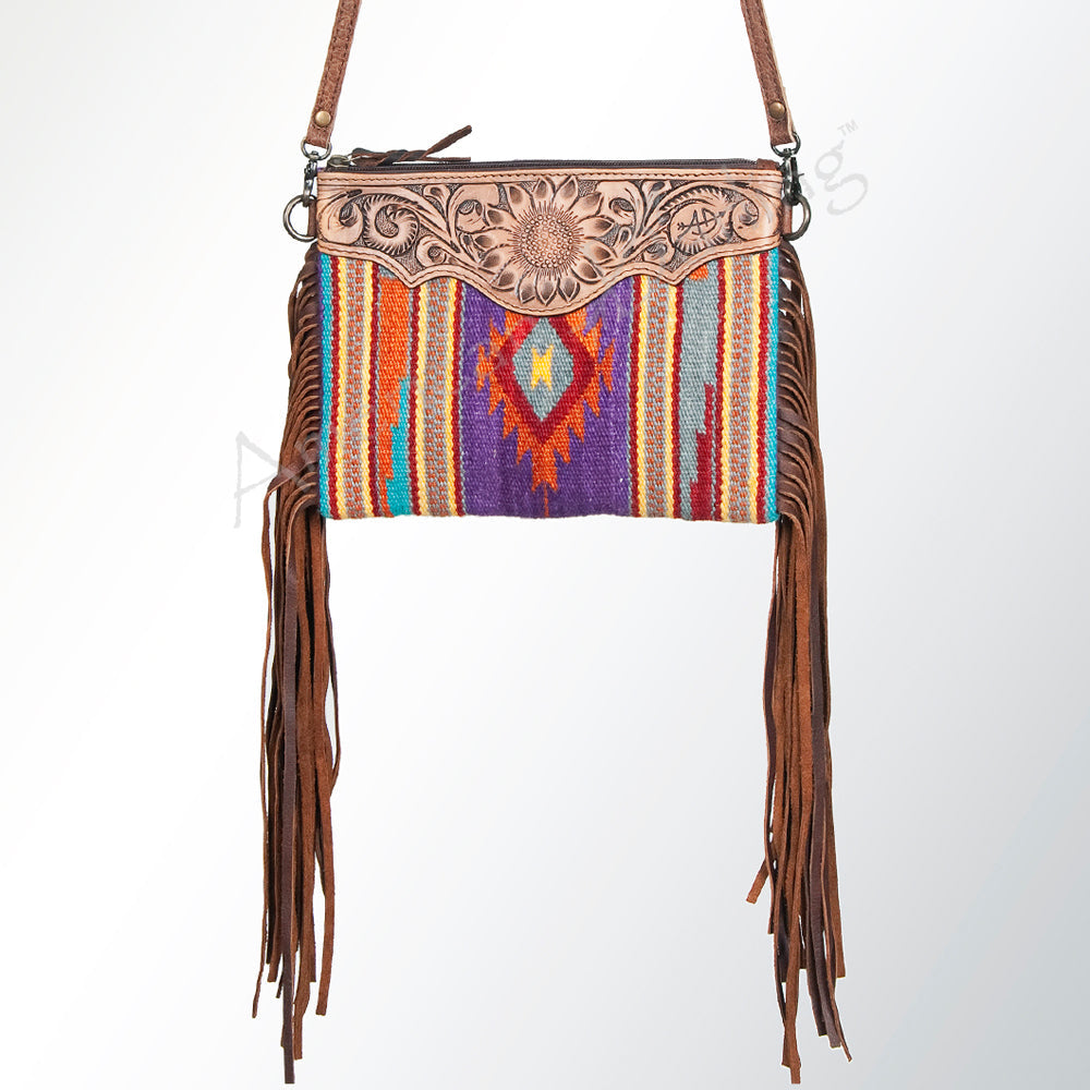 American Darling Cross Body Saddle Blanket Genuine Leather Women Bag Western Handbag Purse
