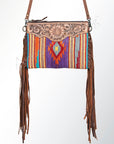 American Darling Cross Body Saddle Blanket Genuine Leather Women Bag Western Handbag Purse
