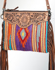 American Darling Cross Body Saddle Blanket Genuine Leather Women Bag Western Handbag Purse