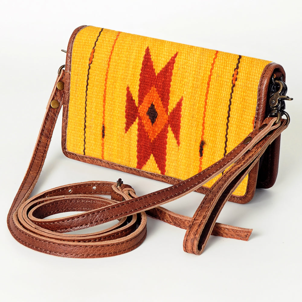American Darling ORGANISER Upcycled Wool Genuine Leather women bag western handbag purse