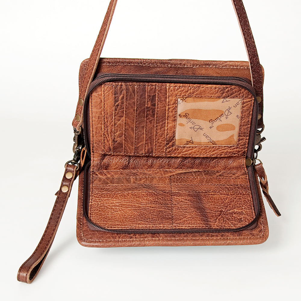 American Darling Organiser Hair On Genuine Leather women bag western handbag purse