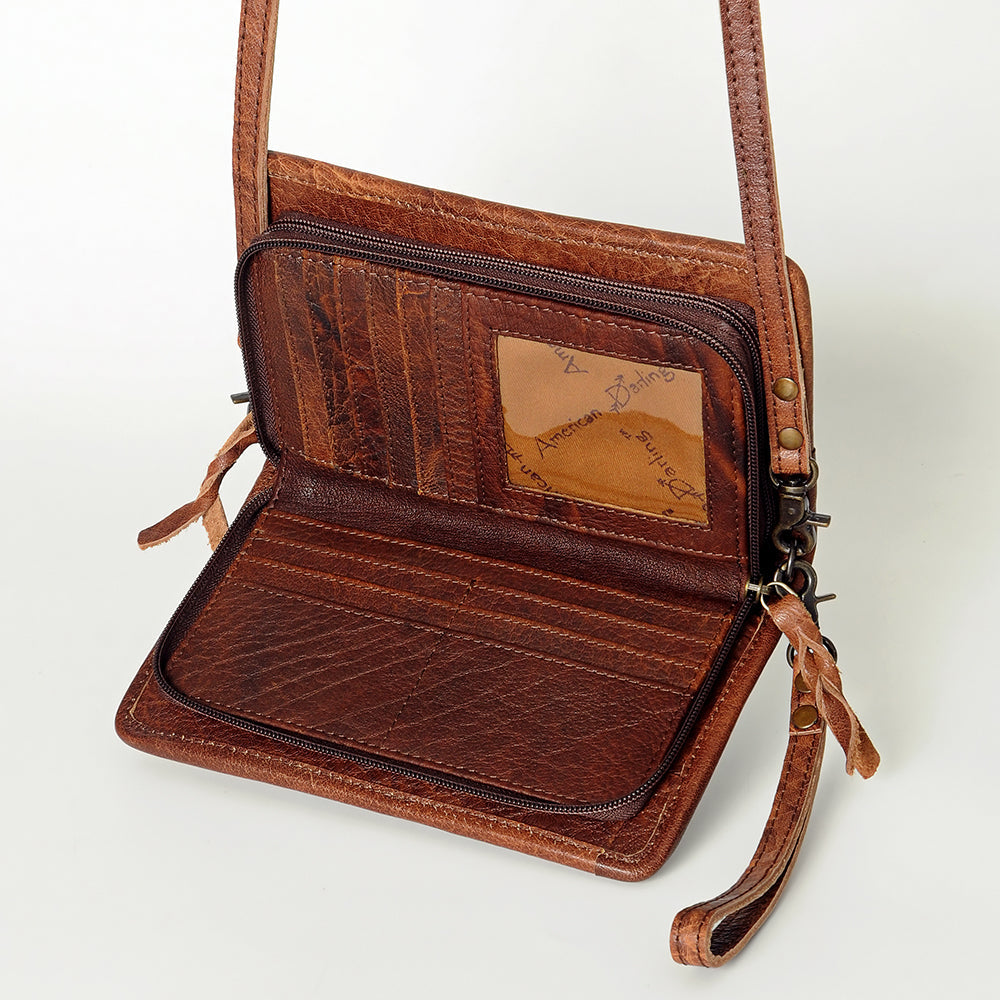 American Darling Organiser Saddle Blanket Genuine Leather Women Bag Western Handbag Purse